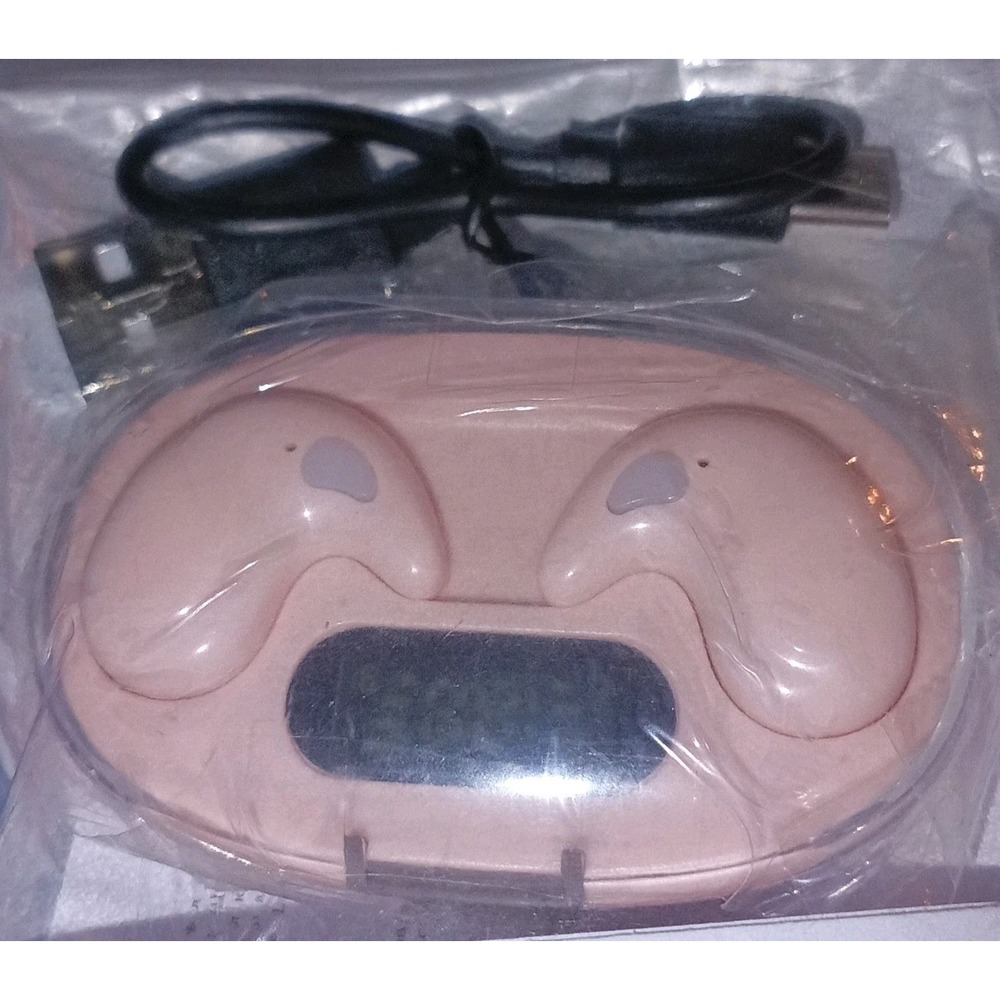 X55 Pink Wireless Bluetooth Sleeping In-Ear Noise Cancelling Earbuds w Mic &Case
